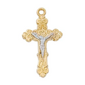 16-18" Two Tone Crucifix