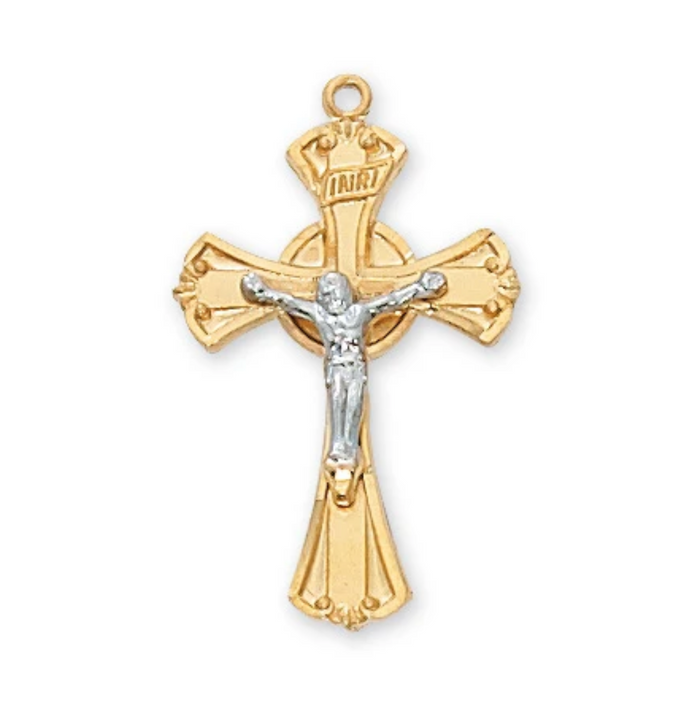18" Two Tone Crucifix