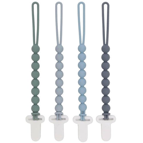4-Pack Silicone Pacifier Clips