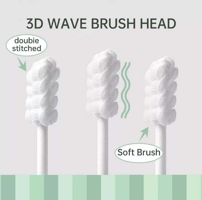 48 PCS Disposable Baby Tongue Cleaner for 0-36 Months