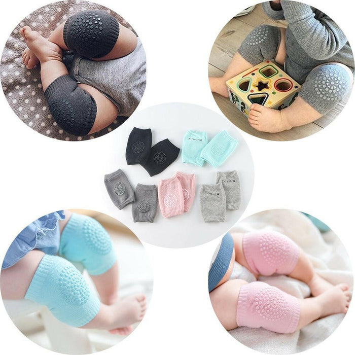 Baby Crawling Anti-Slip Knee, Unisex Baby Toddlers Kneepads 5 Pairs.