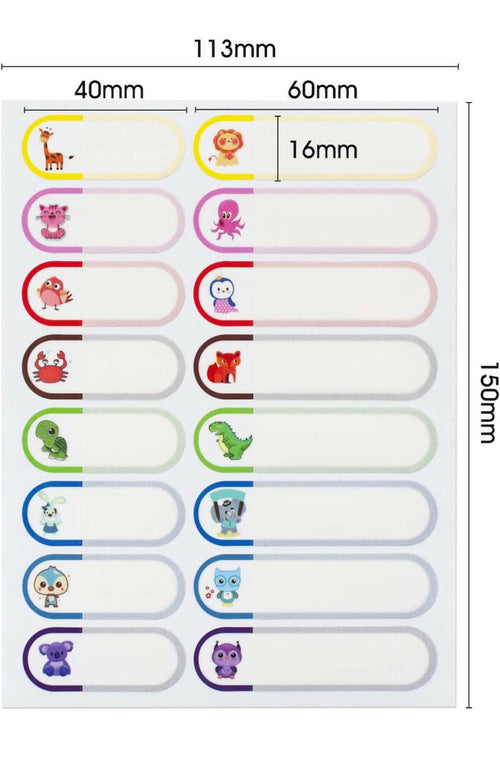 64pcs Baby Bottle Labels for Daycare, Waterproof Write-On Name Labels,Freezer Dishwasher Safe.