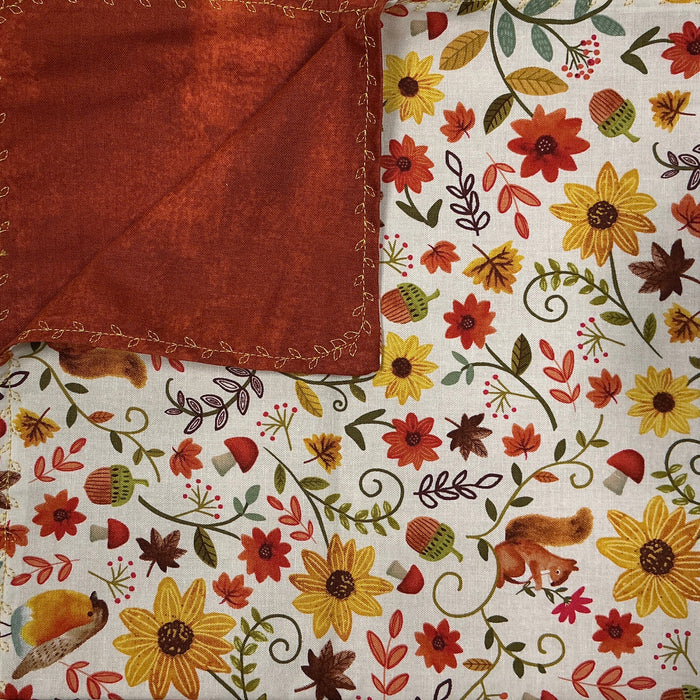 Acorn Napkins/Orange (set of 4)