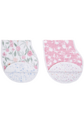 Aden + Anais Cotton Muslin Burpy Bib - Ma Fleur (Pack of 2)
