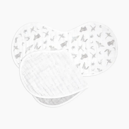 Aden + Anais Organic Muslin Burpy Bib - Earthly (Pack of 2)