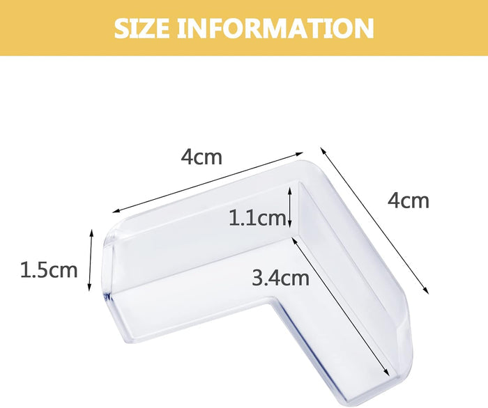 Aixmeet Corner Protector for Baby L-Shaped (12 Pcs)