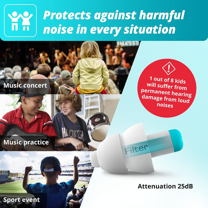 Alpine Pluggies Filtered Earplugs for Kids
