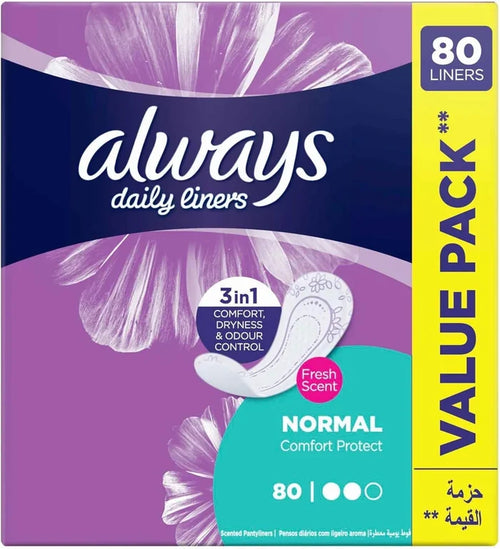 Always Liners Comfort & Protection (4x80)