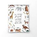 Animal Watercolor Art Print (8x10)