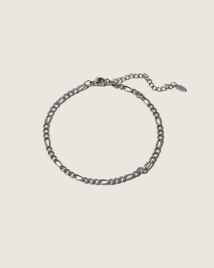 Anklet figaro - shell
