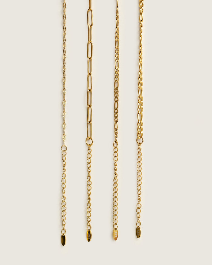 Anklet figaro - shell