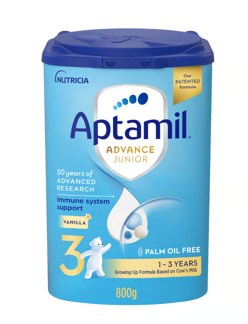 Aptamil Advance Junior Stage 3, Nutri Biotik, Growing Up Formula Vanilla Flavour, 1-3 Years, 800grams