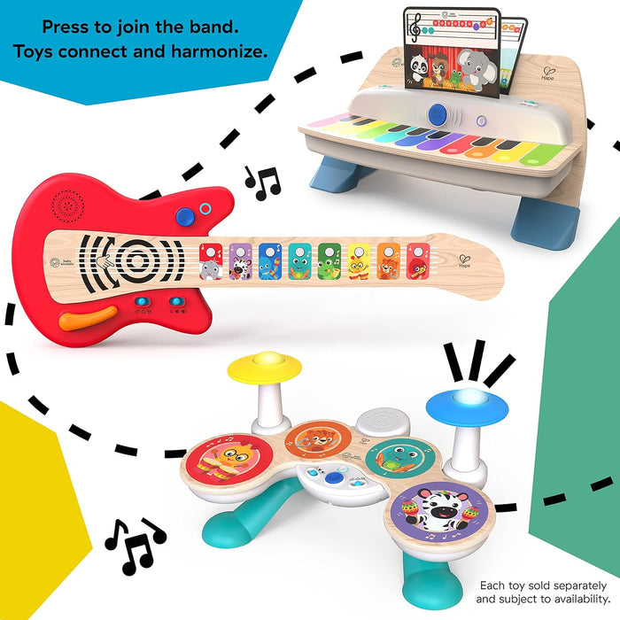 Baby Einstein Together in Tune Guitar Safe Wireless Wooden Musical Toddler Toy
