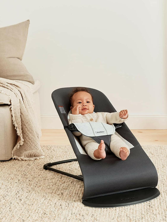 Babybjörn Bouncer Balance Soft - Cotton/Jersey - Dark Grey/Grey.