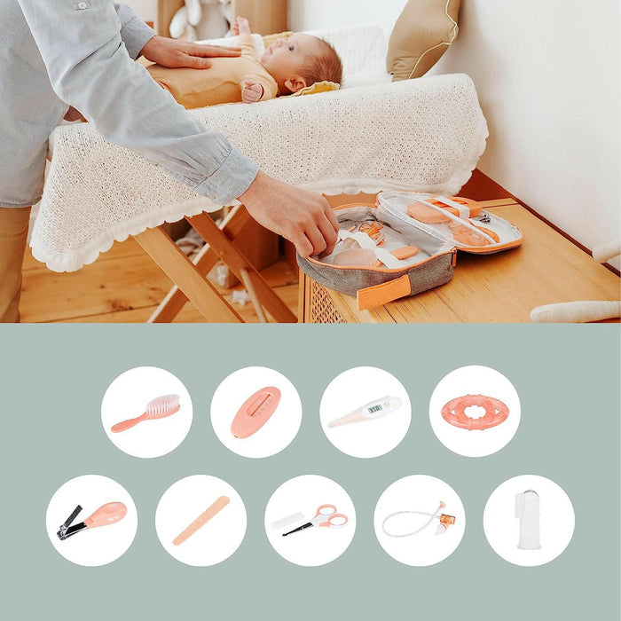 Babymoov- Baby nail kit for newborn - Grey/Peach.