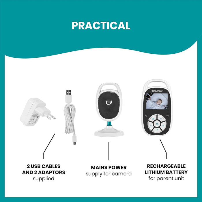 Babymoov YOO See Video Baby Monitor with Camera and Night Vision