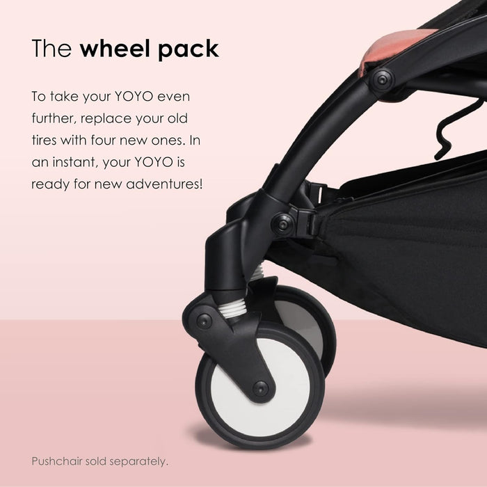 Babyzen YOYO Wheel Pack - Four Replacement Wheels for Pushchair