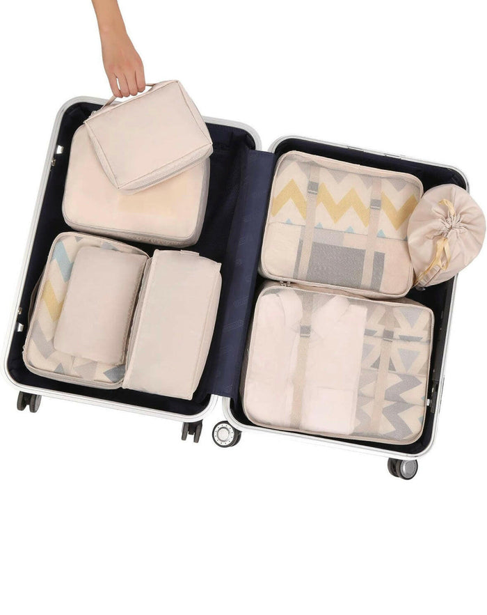 BAGAIL 8 Set Packing Cubes Luggage Packing Organizers for Travel Accessories.