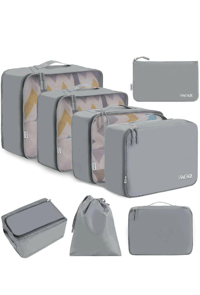 BAGAIL 8 Set Packing Cubes Luggage Packing Organizers for Travel Accessories.
