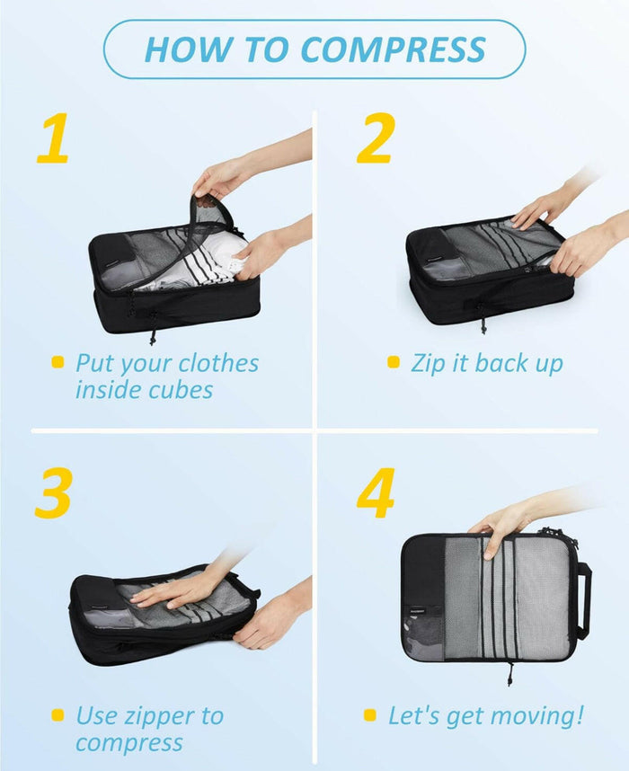 BAGSMART 6 Set Packing Cubes