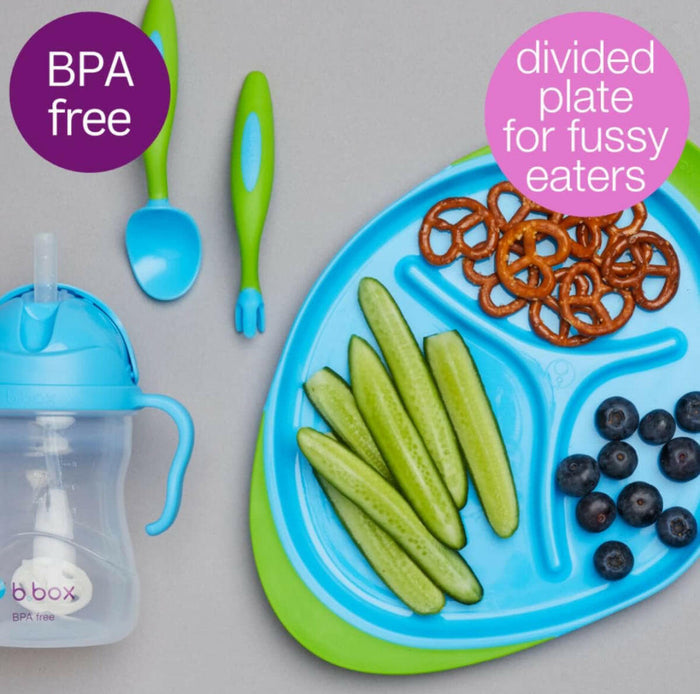 B.Box Feeding Set, Sippy Cup, Cutlery Set & Plate.