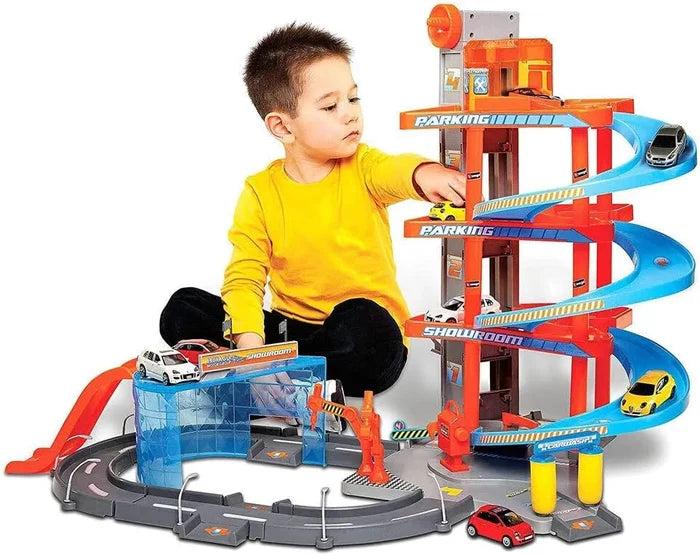 Bburago - 1:43 Street Fire Mega Dealer Showroom | Mini Cars for Kids