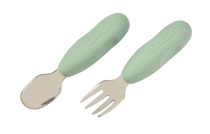 Beaba Stainless Steel Pre Cutlery (Set of 2)