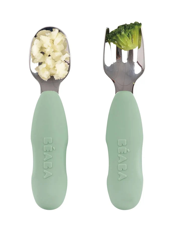 Beaba Stainless Steel Pre Cutlery (Set of 2)