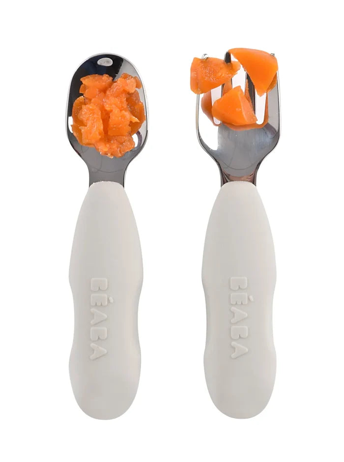 Beaba Stainless Steel Pre Cutlery (Set of 2)