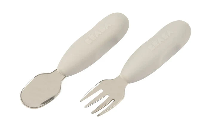 Beaba Stainless Steel Pre Cutlery (Set of 2)