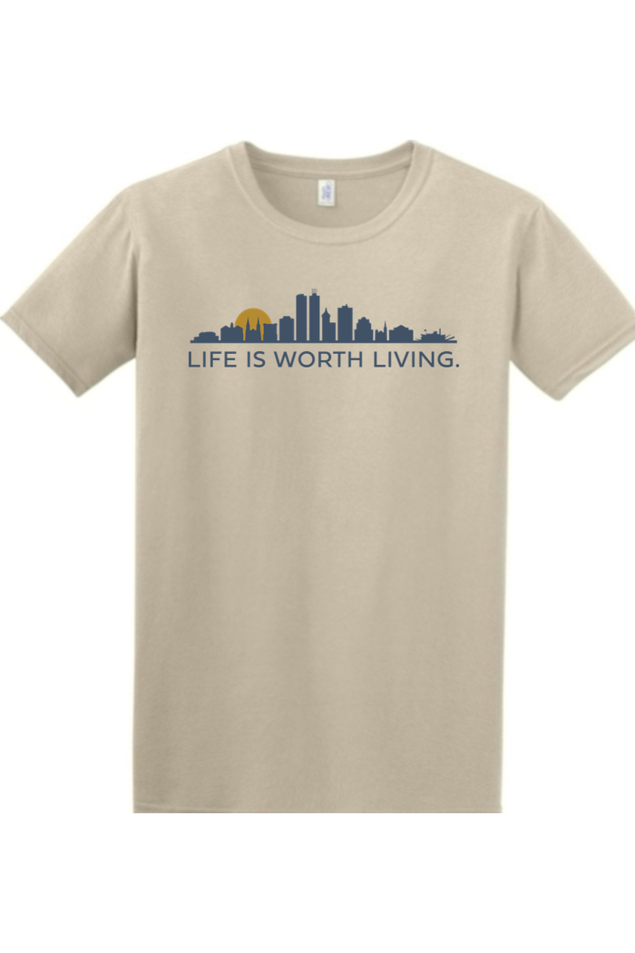 Beatification of Fulton Sheen - Peoria Skyline Adult T-Shirt