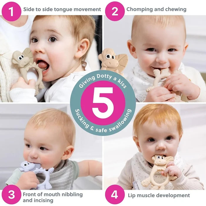 Bibado Sensory Teether Dotty the Dinosaur