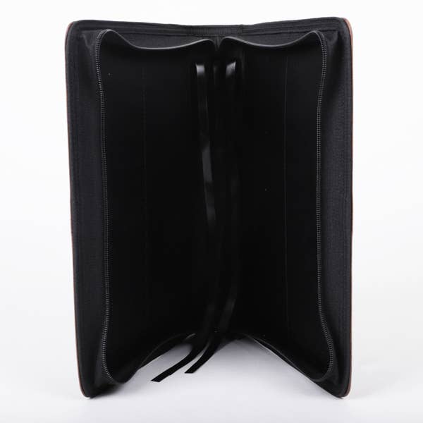 Black inside of Bible cover