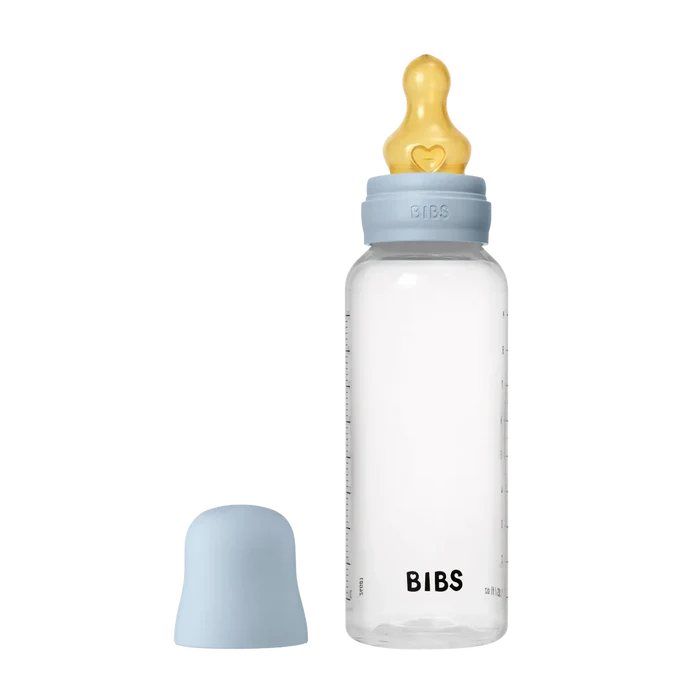 BIBS Baby Bottle Round Nipple Latex - Medium Flow (270ml)