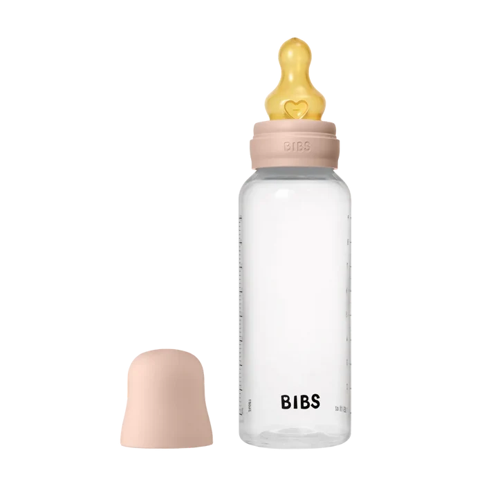 BIBS Baby Bottle Round Nipple Latex - Medium Flow (270ml)