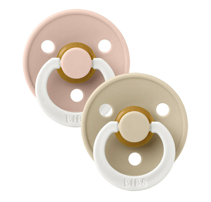 Bibs Colour GLOW 2 PACK - Blush/Vanilla -Size 2.