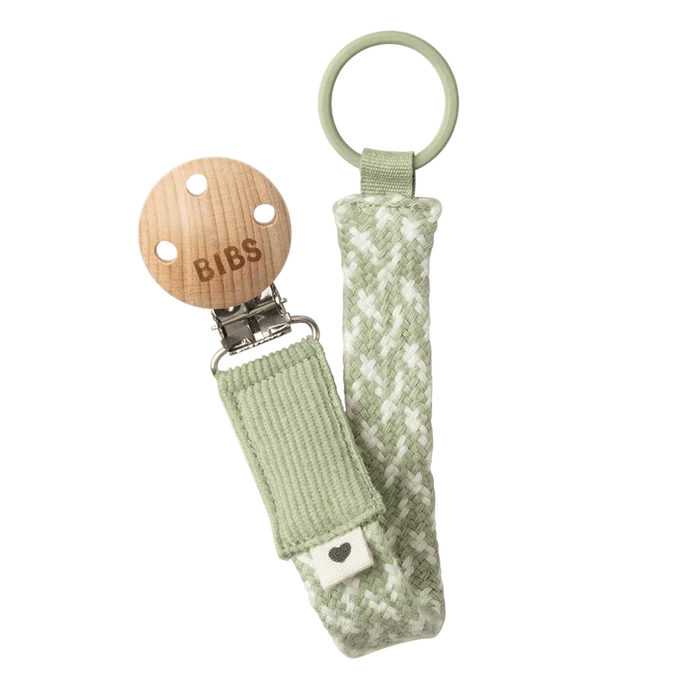Bibs Pacifier Clip Braided
