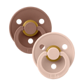 BIBS Pacifier Colour 2 Pack Latex Size 2 (Woodchuck/Blush)
