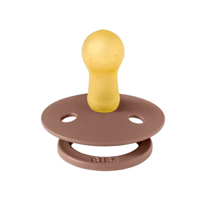 BIBS Pacifier Colour 2 Pack Latex Size 2 (Woodchuck/Blush)