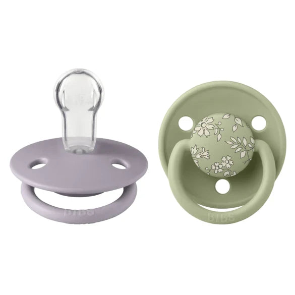 Bibs x Liberty De Lux 2 Pack, Capel/Sage, One Size