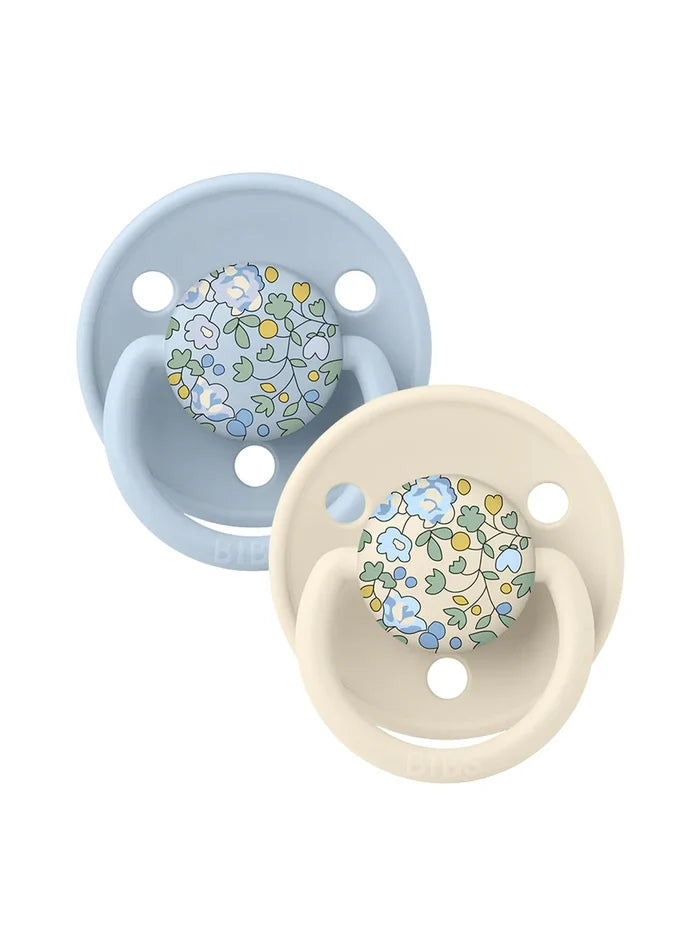 Bibs x Liberty De Lux 2 Pack, Eloise/Baby Blue, One Size