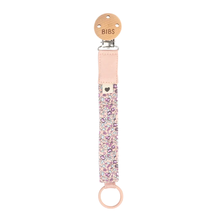 BIBS x LIBERTY Pacifier Clip, Eloise Blush