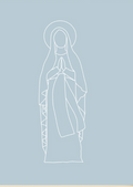 Blessed Mother Blue Art Print
