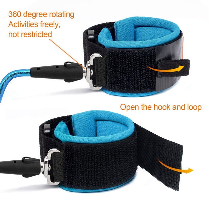Blisstime Anti Lost Wrist Link Safety Wrist Link for Toddlers, Babies & Kids, Blue, 92 inches