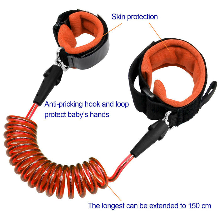 Blisstime Anti Lost Wrist Link Safety Wrist Link for Toddlers, Babies & Kids.