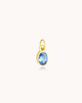 Blue stone charm
