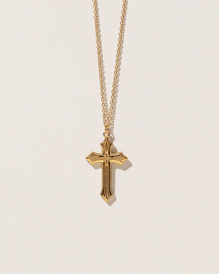 Bold cross necklace