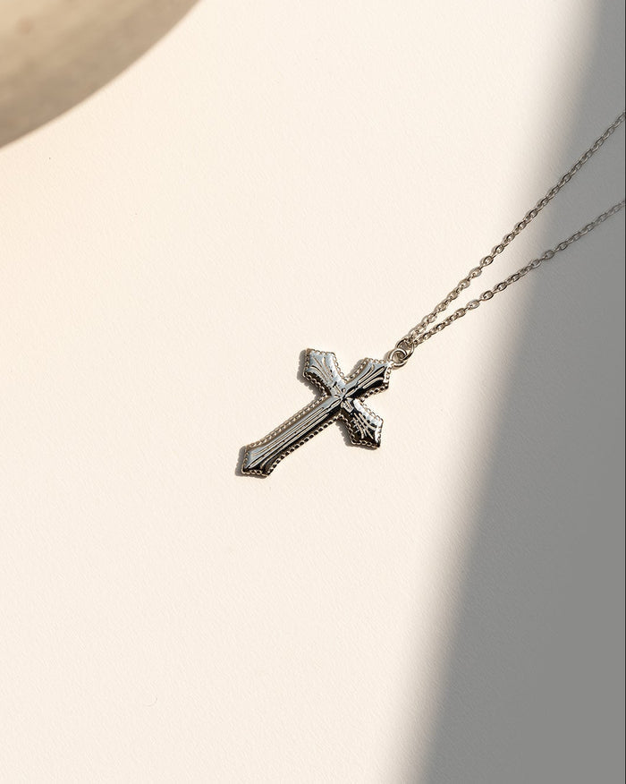 Bold cross necklace