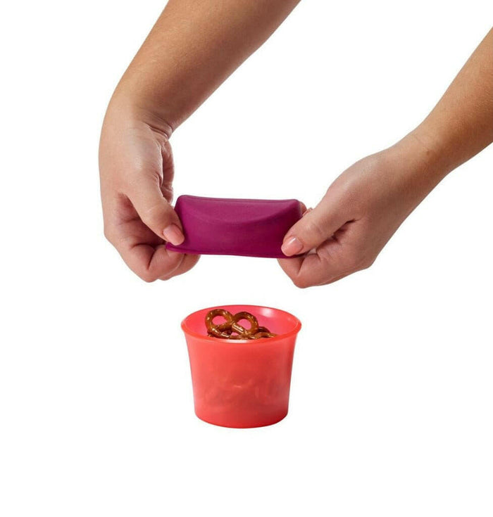 Boon - SNUG Snack Containers With Stretchy Silicone Lids.