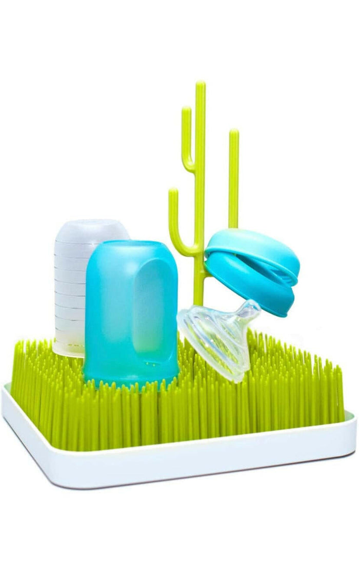Boon Grass Countertop Baby Bottle Drying Rack, Green.